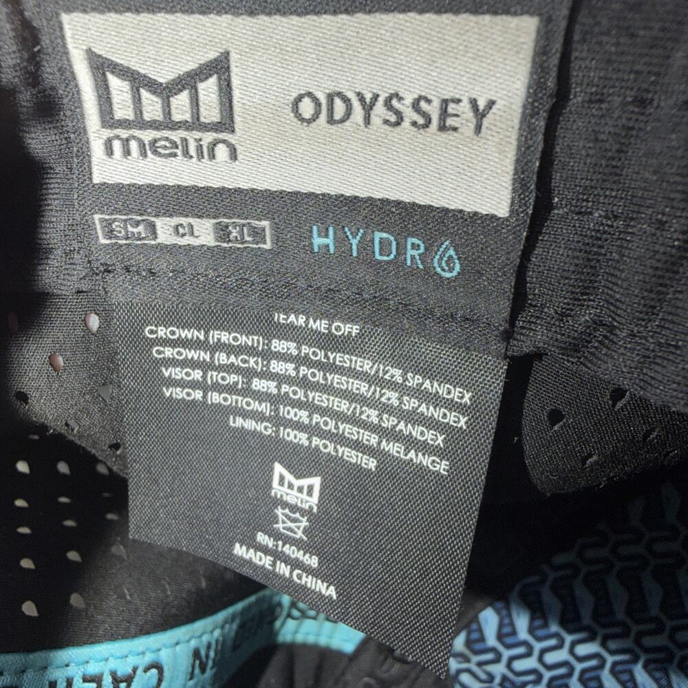 Melin Odysea Stacked Hydro Performance Snapback Hat Black E - Picture 4 of 5
